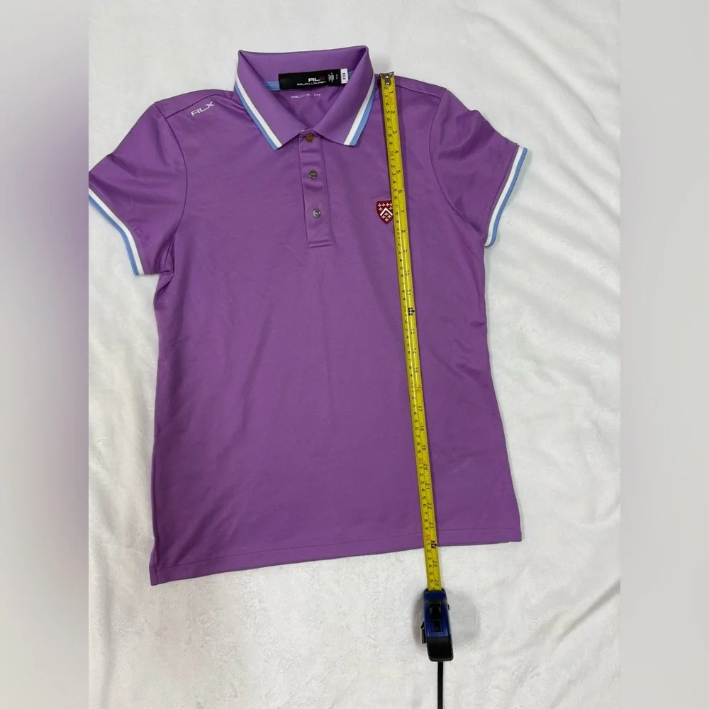 Ralph Lauren Purple Kids Polo Shirt with Blue Accents